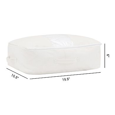 2 Pack Foldable Storage Bags, Moving Bags for Closet Organizers, and Storage with Handles