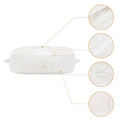 2 Pack Foldable Storage Bags, Moving Bags for Closet Organizers, and Storage with Handles