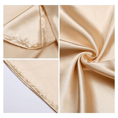 2 Pcs Satin Pillow Cases for Hair and Skin Breathable, Cooling Pillow Covers with Envelope Closure