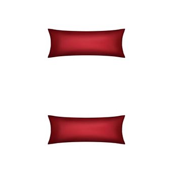 2 pc Satin Pillow Cases for Hair and Skin Breathable, Cooling Pillow Covers with Envelope Closure