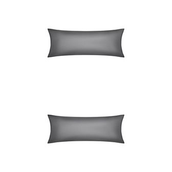 2 pc Satin Pillow Cases for Hair and Skin Breathable, Cooling Pillow Covers with Envelope Closure