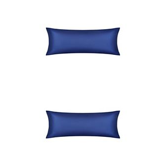 2 pc Satin Pillow Cases for Hair and Skin Breathable, Cooling Pillow Covers with Envelope Closure