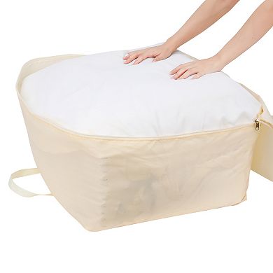 2 Pack Foldable Clothes Storage Bags with Handles for Organizing Clothing, Comforter