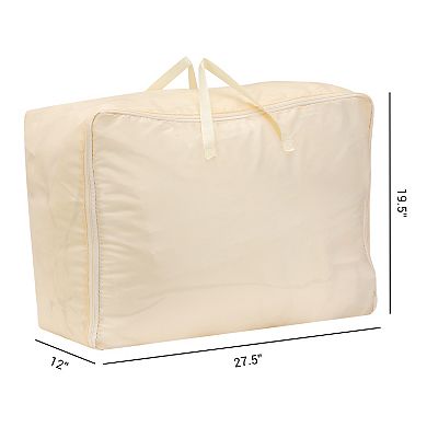 2 Pack Foldable Clothes Storage Bags with Handles for Organizing Clothing, Comforter