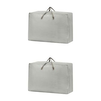 2 Pack Foldable Clothes Storage Bags with Handles for Organizing Clothing, Comforter