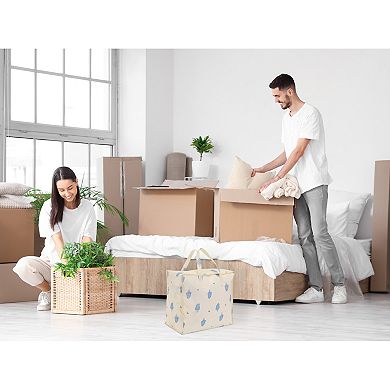 2 Pack Clothes Storage, Foldable Moving Bags for Organizing, and Storage with Handles