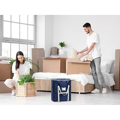 2 Pack Storage Bags, Moving Bags for Organizing Clothing, Closet Organizers and Storage with Handles