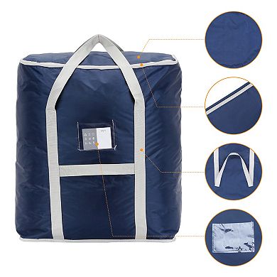 2 Pack Storage Bags, Moving Bags for Organizing Clothing, Closet Organizers and Storage with Handles