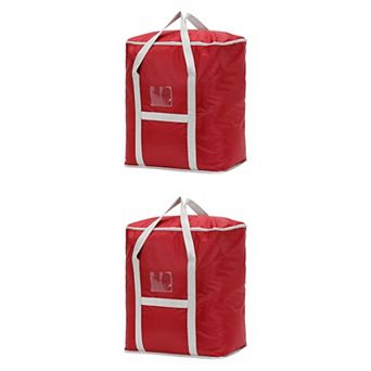 2 Pack Storage Bags, Moving Bags for Organizing Clothing, Closet Organizers and Storage with Handles