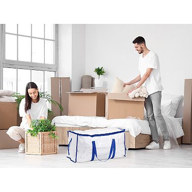 2 Pack Clothes Storage, Storage Bags, Moving Bags for Organizing Comforter and Storage with Handles