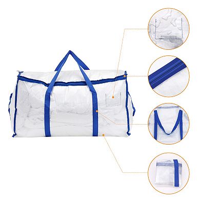 2 Pack Clothes Storage, Storage Bags, Moving Bags for Organizing Comforter and Storage with Handles