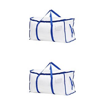 2 Pack Clothes Storage, Storage Bags, Moving Bags for Organizing Comforter and Storage with Handles