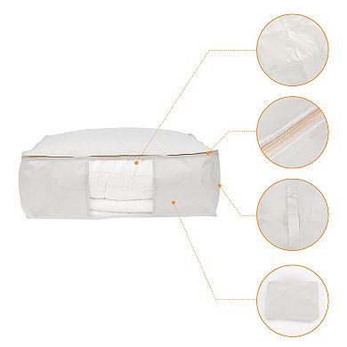 2 Pack Clothes Storage, Moving Bags for Clothes, Closet Organizers and Storage with Handles