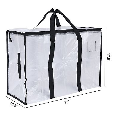 2 Pack Clothes Storage, Foldable Storage Bags, Moving Bags for Organizing Clothes