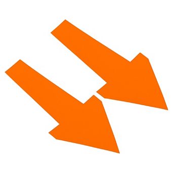 12 pc Arrow Sticker Removable Self Adhesive Waterproof Large Arrow Sign Floor Decal Wall Marking