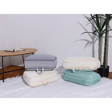 2 Pack Foldable Cloth Storage, Moving Bags for Organizing Clothing, Storage Containers with Handles