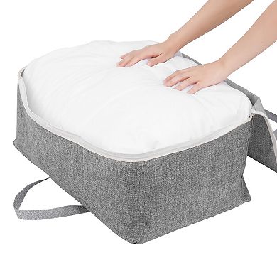 2 Pack Foldable Clothes Storage Bags with Handles for Organizing Clothing Comforter