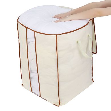 2 Pack Cloth Storage, Moving Bag for Organizing Clothing, Closet Organizer and Storage with Handles