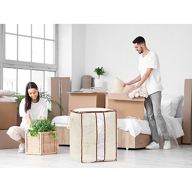 2 Pack Cloth Storage, Moving Bag for Organizing Clothing, Closet Organizer and Storage with Handles