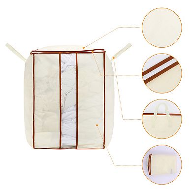 2 Pack Cloth Storage, Moving Bag for Organizing Clothing, Closet Organizer and Storage with Handles