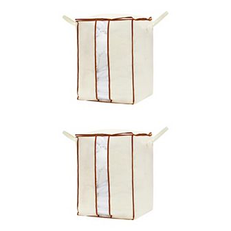 2 Pack Cloth Storage, Moving Bag for Organizing Clothing, Closet Organizer and Storage with Handles