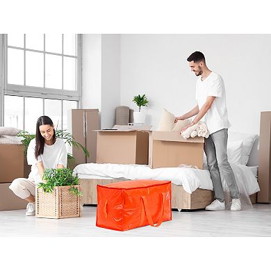 2 Pcs Clothes Storage Bags with Handles, Moving Bags for Organizing Clothing, Closet Organizers
