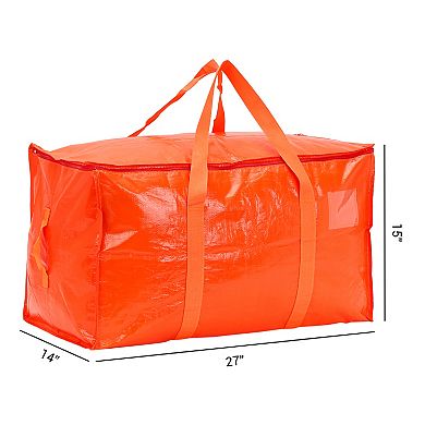 2 Pcs Clothes Storage Bags with Handles, Moving Bags for Organizing Clothing, Closet Organizers