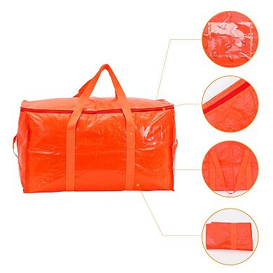 2 Pcs Clothes Storage Bags with Handles, Moving Bags for Organizing Clothing, Closet Organizers