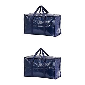 2 pc Clothes Storage Bags with Handles, Moving Bags for Organizing Clothing, Closet Organizers