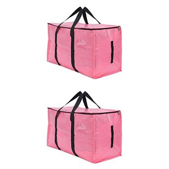 2 pc Clothes Storage Bags with Handles, Moving Bags for Organizing Clothing, Closet Organizers