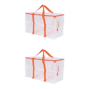 2 pc Clothes Storage Bags with Handles, Moving Bags for Organizing Clothing, Closet Organizers