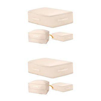 2 Pack Foldable Clothes Storage, Moving Bags for Organizing Clothing Storage Containers with Handles