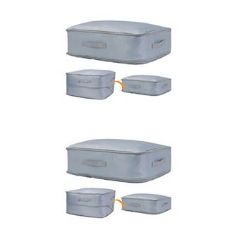 2 Pack Foldable Clothes Storage, Moving Bags for Organizing Clothing Storage Containers with Handles