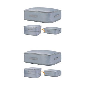 2 Pack Foldable Clothes Storage, Moving Bags for Organizing Clothing Storage Containers with Handles