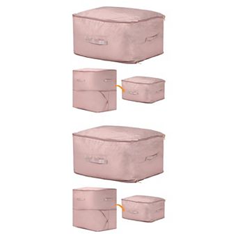 2 Pack Foldable Clothes Storage, Moving Bags for Organizing Clothing Storage Containers with Handles