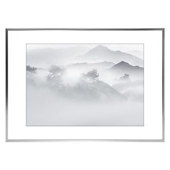 Aluminum Picture Frame Decor Photo Frame for Tabletop Display, and Wall Hanging Grey 15x21