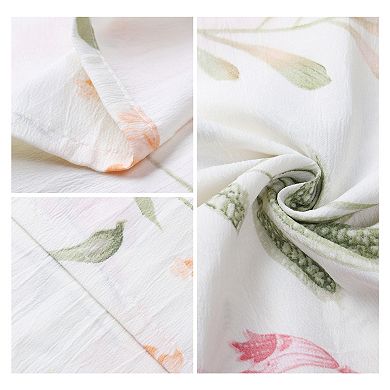 2 Packs Pillowcase for Hair and Skin Breathable, Floral Pillow Cases with Envelope Closure 20"x72"