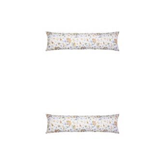 2 Packs Pillowcase for Hair and Skin Breathable, Floral Pillow Cases with Envelope Closure 20"x72"