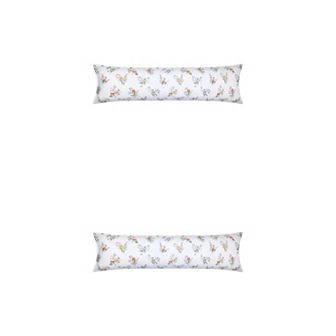 2 Packs Pillowcase for Hair and Skin Breathable, Floral Pillow Cases with Envelope Closure 20"x72"