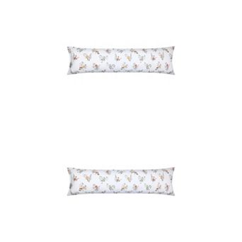 2 Packs Pillowcase for Hair and Skin Breathable, Floral Pillow Cases with Envelope Closure 20"x72"