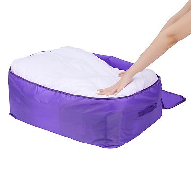 Storage Bags, 2 Pack Moving Bags for Organizing Comforters, Closet Organizers with Handles