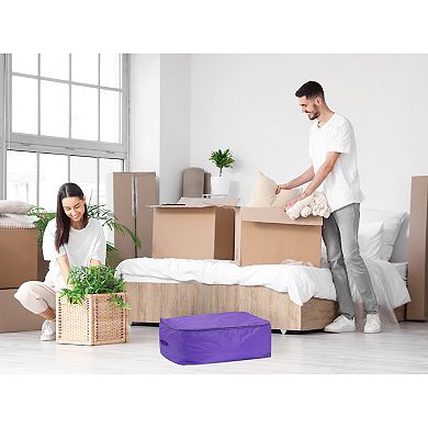 Storage Bags, 2 Pack Moving Bags for Organizing Comforters, Closet Organizers with Handles