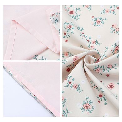 4 Packs Pillowcase for Hair and Skin Breathable, Soft Floral Pillow Cases with Envelope Closure