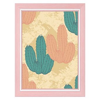 Picture Frames Distressed Wood Grain Photo Frame for Gallery Wall Mounting Pink 6x8