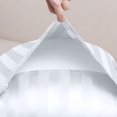 Satin Pillow Case Set of 4 for Hair and Skin Breathable, Cooling Pillow Covers with Envelope Closure