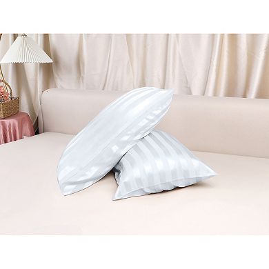 Satin Pillow Case Set of 4 for Hair and Skin Breathable, Cooling Pillow Covers with Envelope Closure
