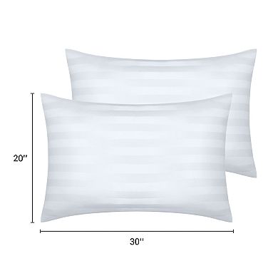 Satin Pillow Case Set of 4 for Hair and Skin Breathable, Cooling Pillow Covers with Envelope Closure