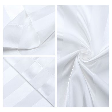 Satin Pillow Case Set of 4 for Hair and Skin Breathable, Cooling Pillow Covers with Envelope Closure