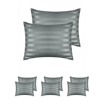 Satin Pillow Case Set of 4 for Hair and Skin Breathable, Cooling Pillow Covers with Envelope Closure