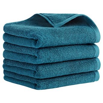 Solid Cotton Hand Towels, Soft Absorbent Hand Towel Set, 13" x 30" Face Towels for Bath, Kitchen
